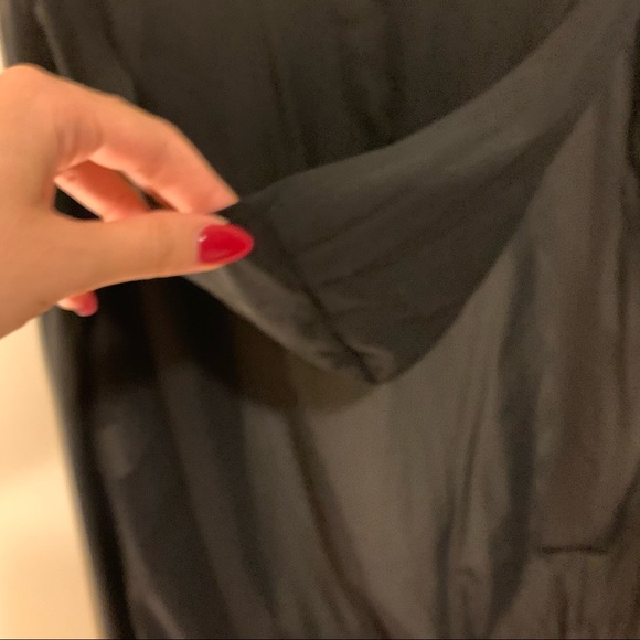 Translucent hooded Black Jacket with golden zipper - Picture 4 of 9